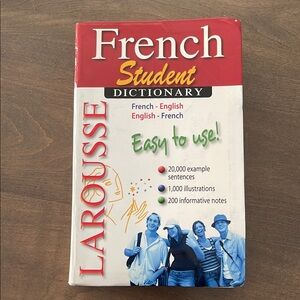 5/$5: French Student Dictionary - Red and White